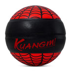 Kuangmi Schwarz-Roter Spinne Basketball Größe 7 – Hygroskopisches PU, rutschfest