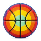 Kuangmi Regenbogenfarbiger Basketball Größe 7 (29,5 Zoll)
