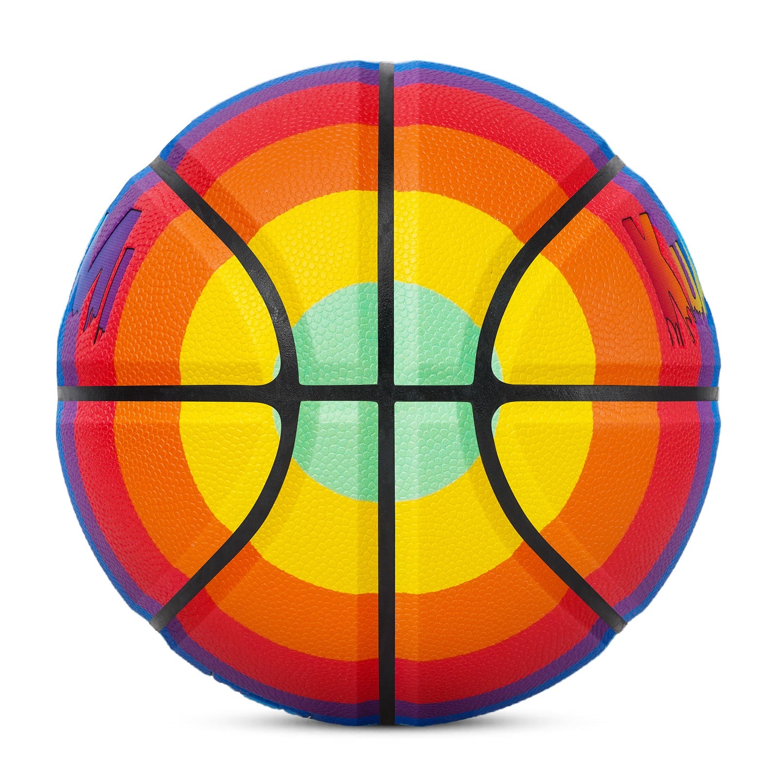Kuangmi Regenbogenfarbiger Basketball Größe 7 (29,5 Zoll)