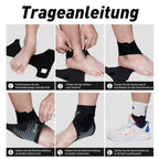 Kuangmi Leichte Sport-Knöchelbandage – schuhkompatible Stütze für aktive Nutzung