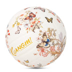 Kuangmi Klassischer Schmetterling und Blumen Volleyball Größe 5 PU Oberfläche