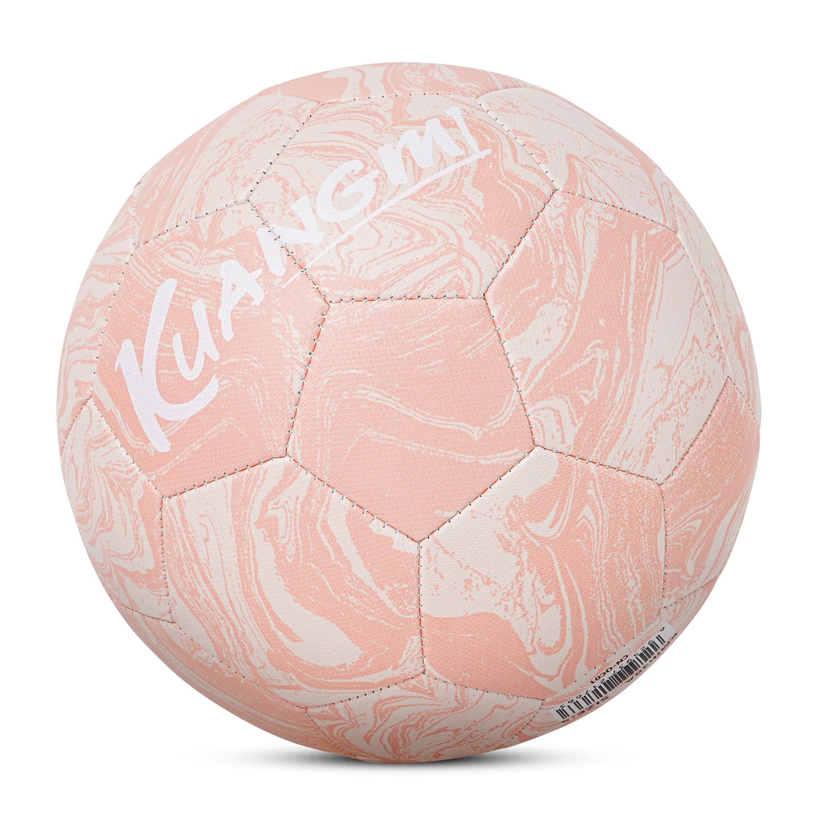 Kuangmi Rosa Fußball Größe 4 5 PU Leder maschinengenäht