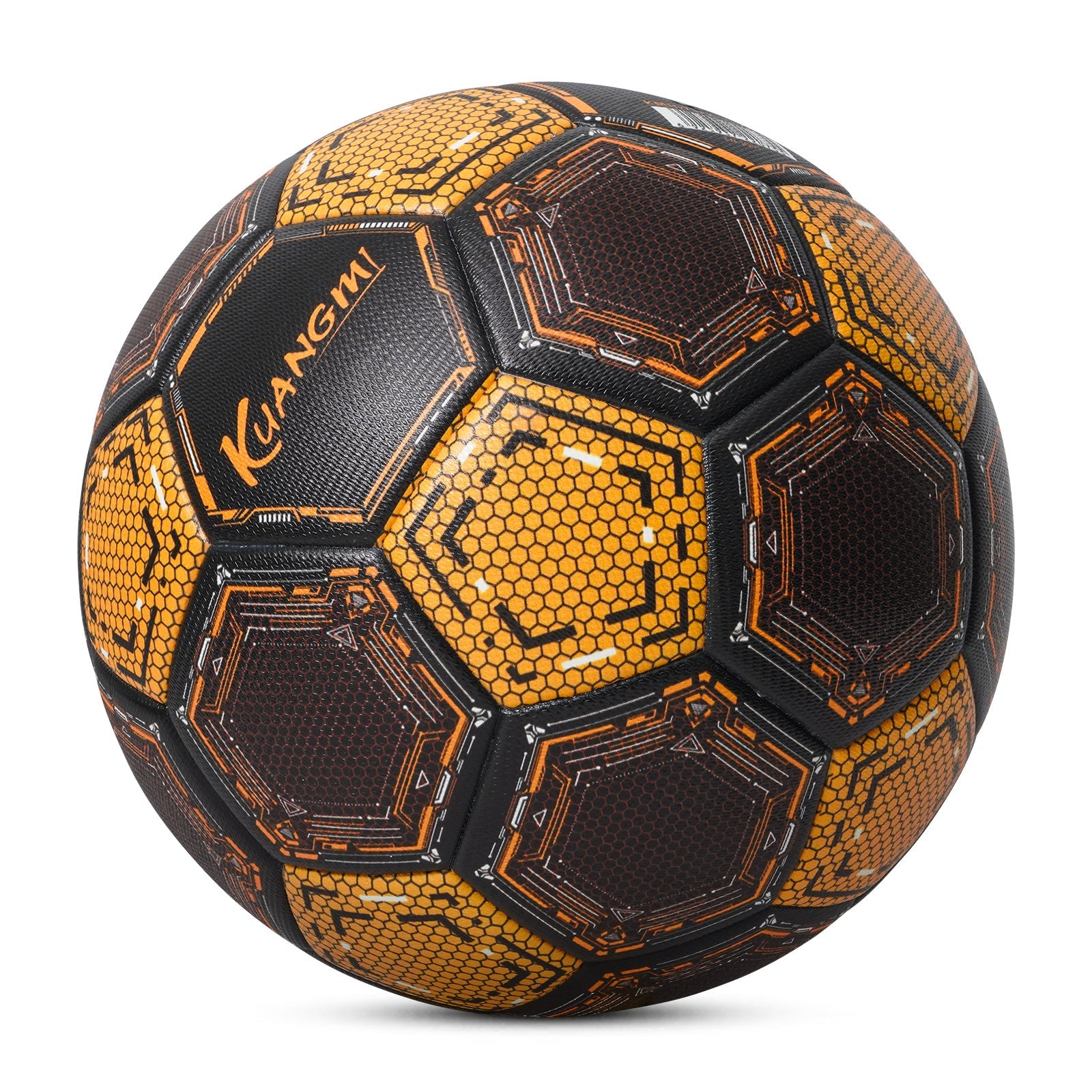 Kuangmi Mecha-Wabenfußball Größe 5 aus PU für Training und Wettkämpfe
