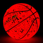 Kuangmi 2026 Halloween Basketball Größe 7 (29,5 Zoll) LED-Graffiti-Design