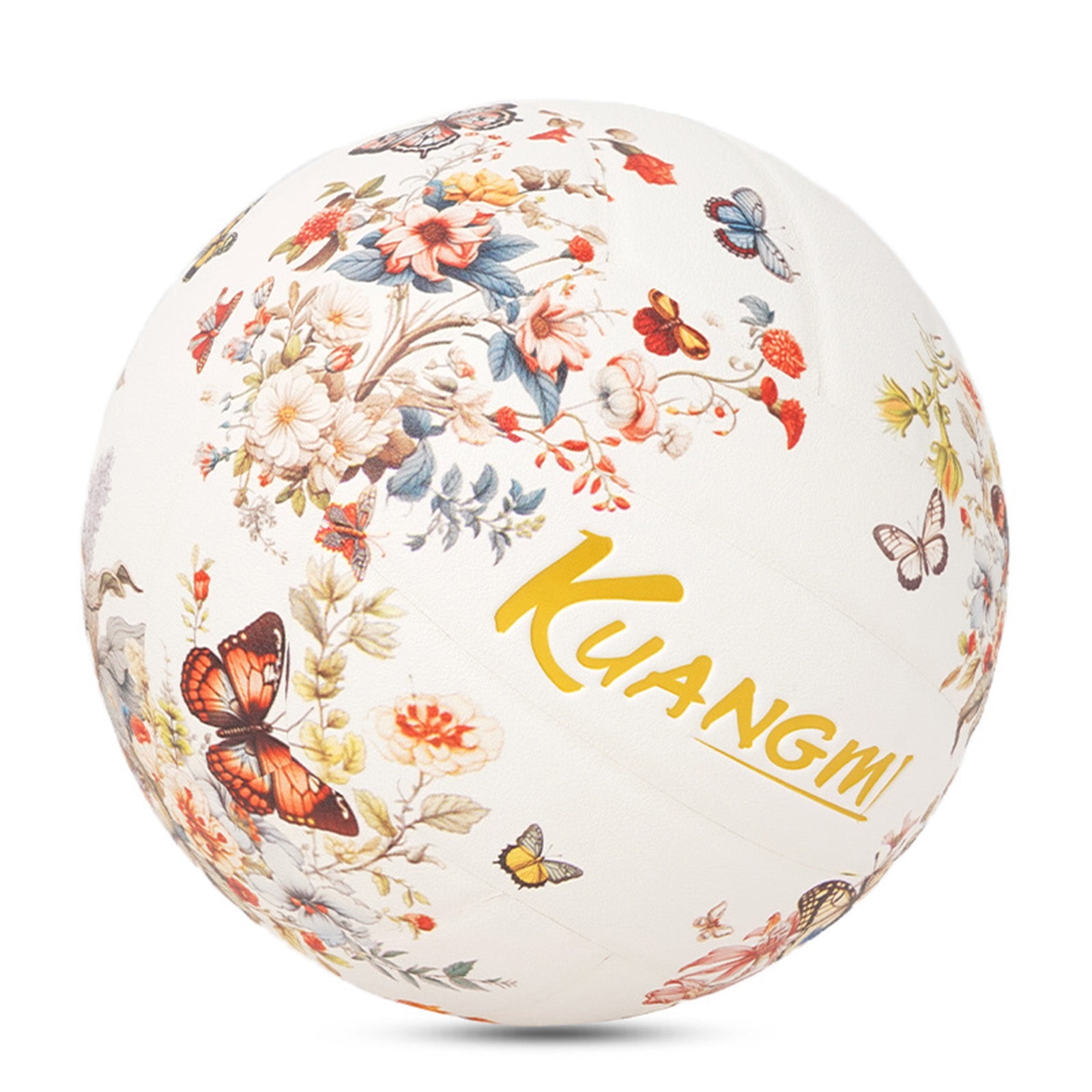 Kuangmi Klassischer Schmetterling und Blumen Volleyball Größe 5 PU Oberfläche