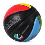 Kuangmi Olympische Farben Basketball – Mehrfarbiger Composite-PU-Ball (Größen 3/4/5/6/7)