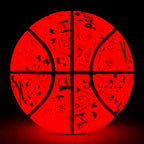 Kuangmi 2026 Halloween Basketball Größe 7 (29,5 Zoll) LED-Graffiti-Design