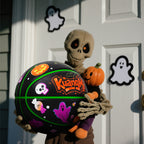 Kuangmi Halloween Basketball Größe 7 (29,5"), Hygroskopisches PU, Indoor & Outdoor