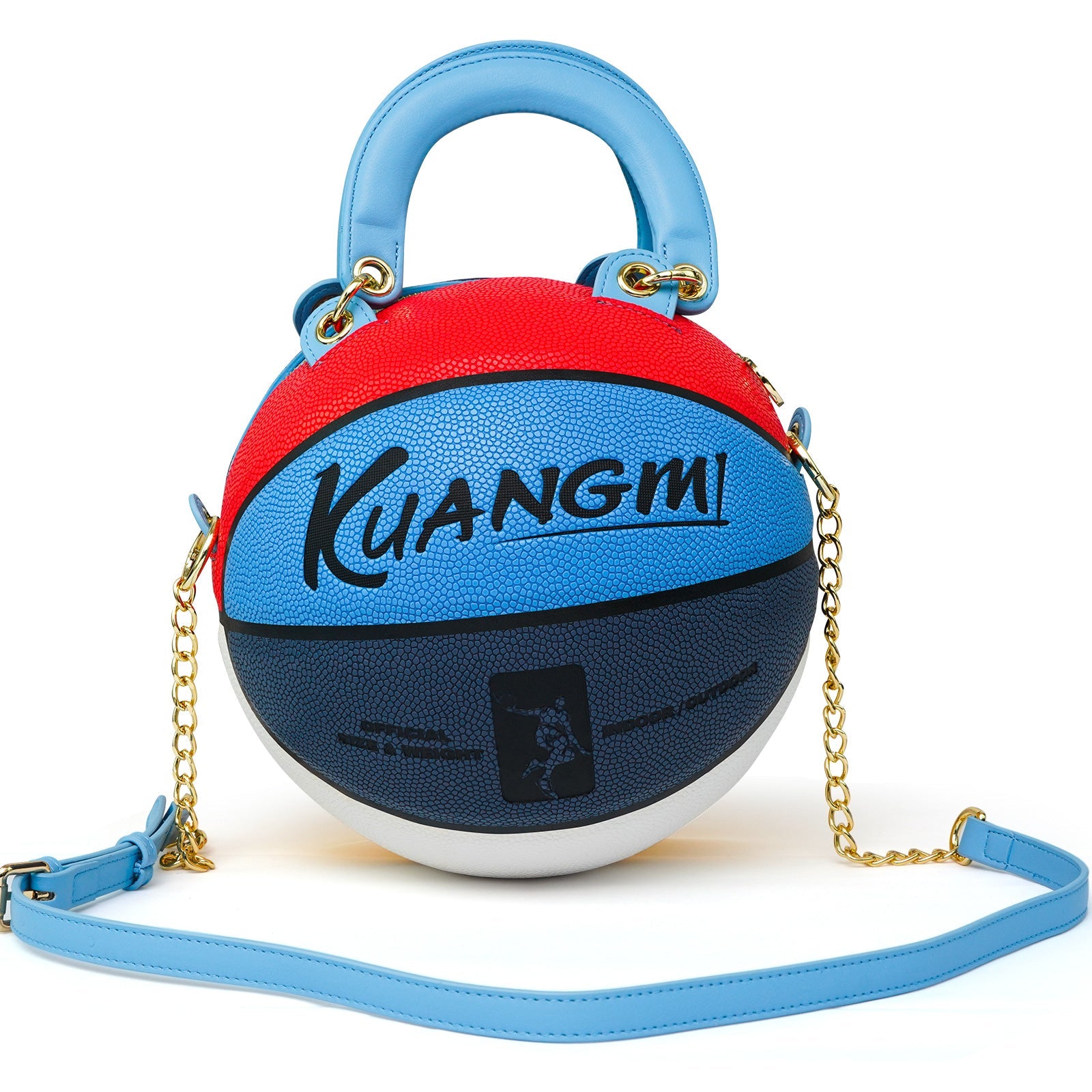 Kuangmi 8-Farben-Basketballtasche aus echtem Basketball, Größe 5/7