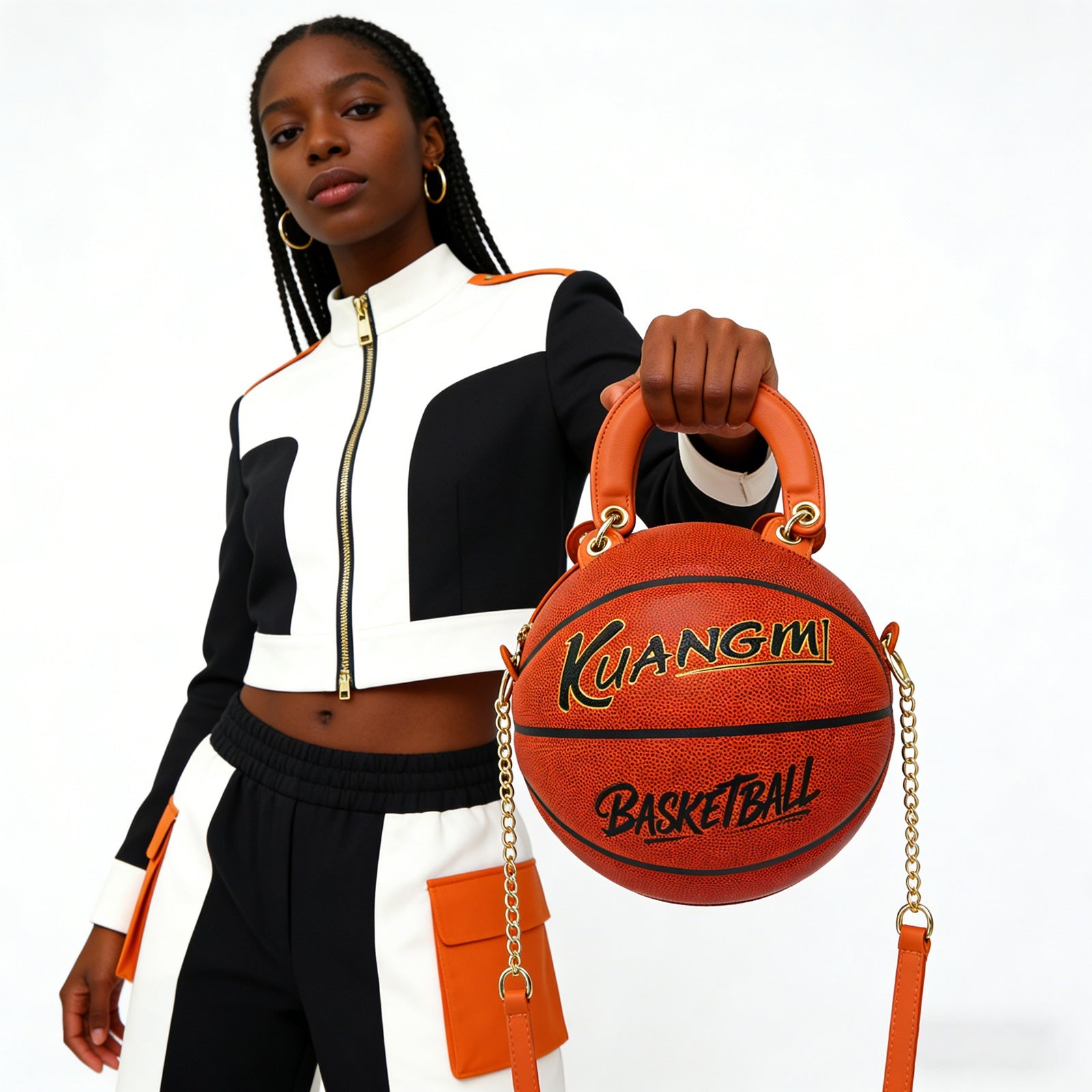 Kuangmi Classic Braun Basketball Tasche – Größe 7