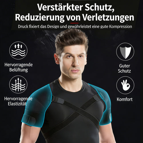 Kuangmi Doppel-Schulterbandage – Stützende Schulterstütze & Schulterwärmer