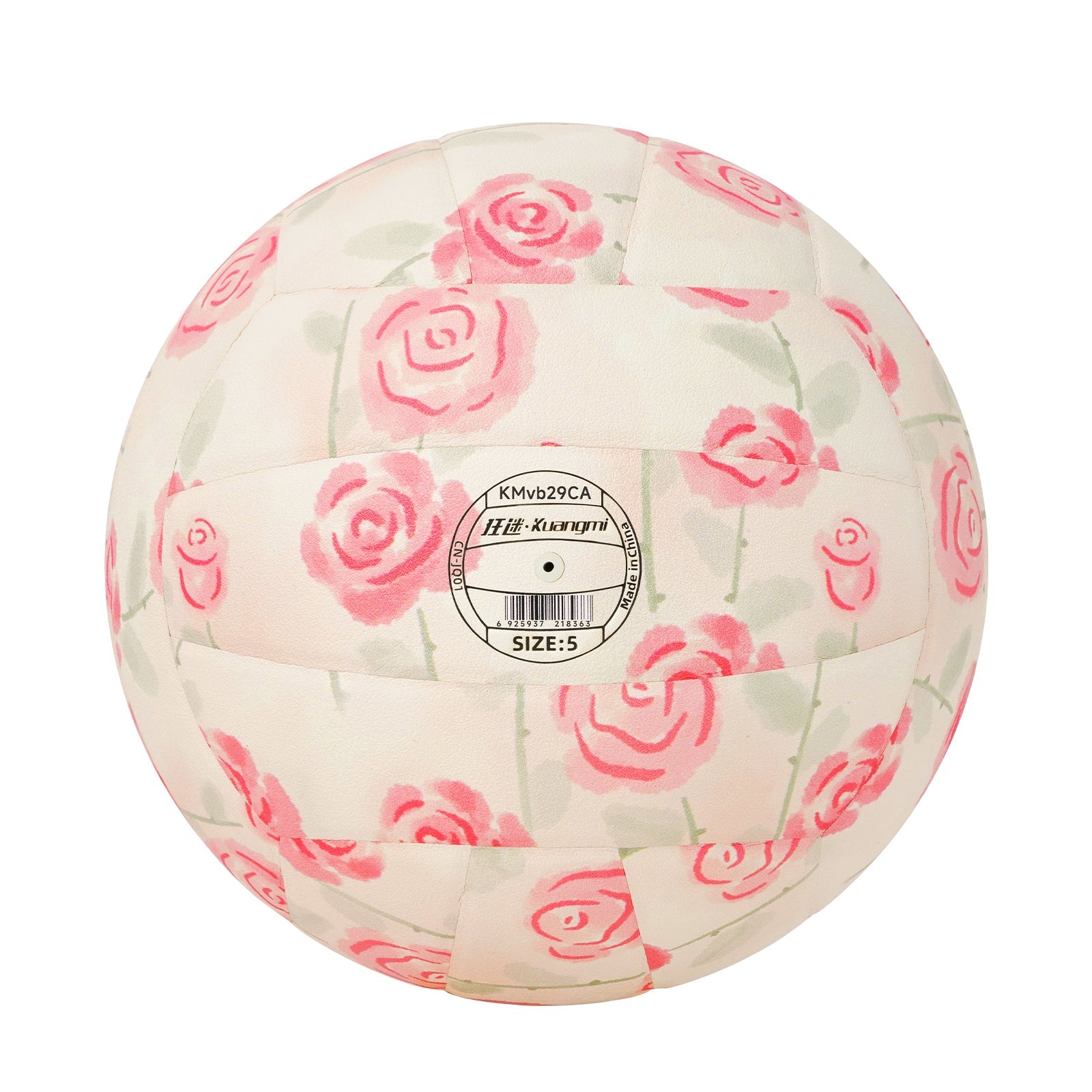 Kuangmi Rosa Rosen Volleyball – Größe 5, PU-Oberfläche