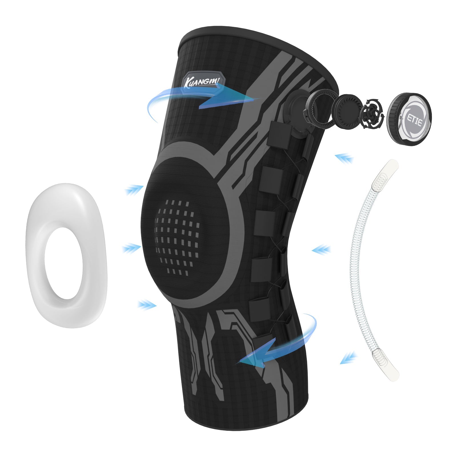 Kuangmi® Intelligente Kniebandage – Standard (ETIE-Drehknopf)
