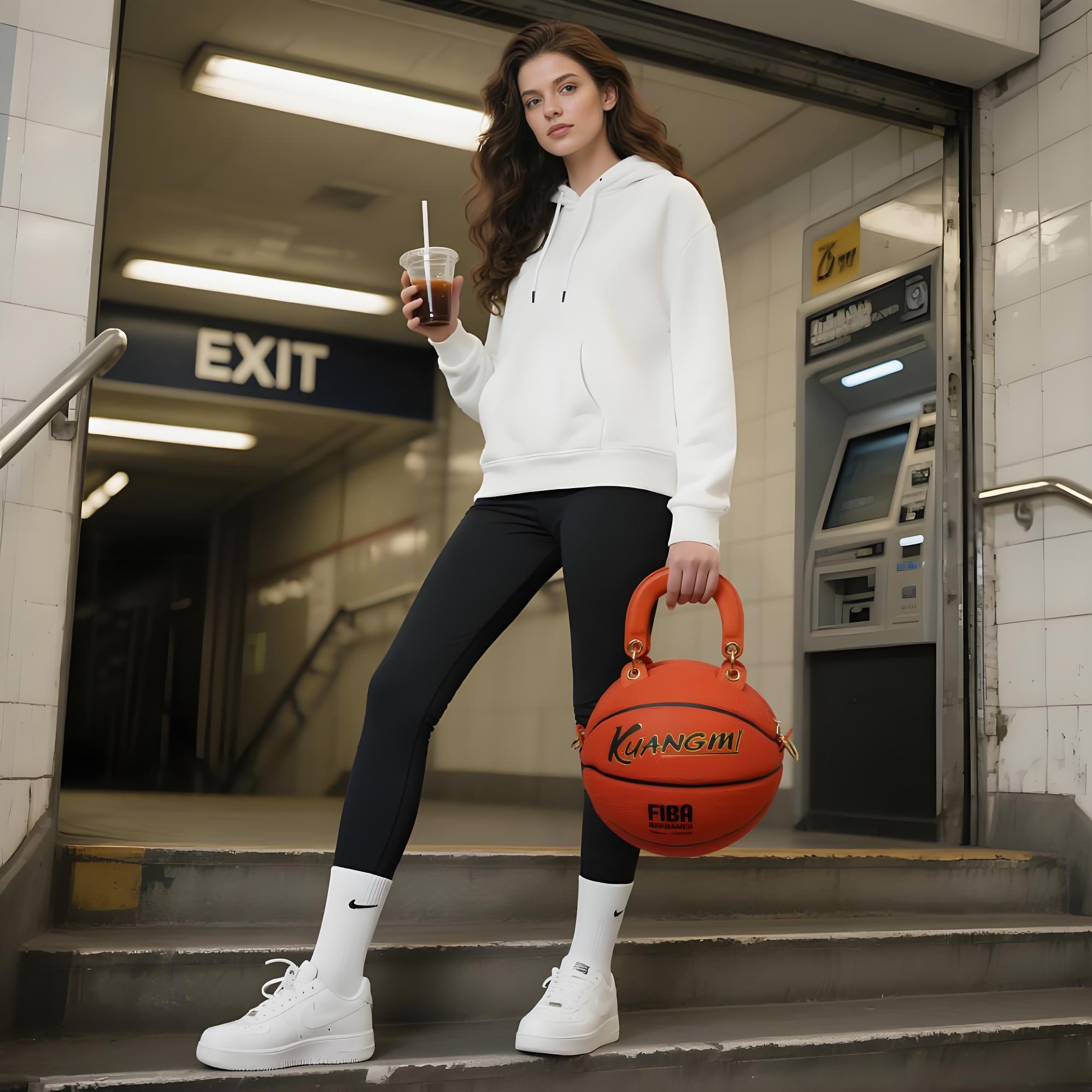 Kuangmi "Chong" FIBA-zertifizierte Basketballtasche Handtasche Größe 7