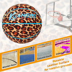 Kuangmi Leopardmuster Basketball (Größe 7) Hygroskopisches PU