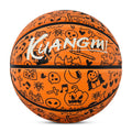Kuangmi 2026 Halloween Basketball Größe 7 (29,5 Zoll) LED-Graffiti-Design