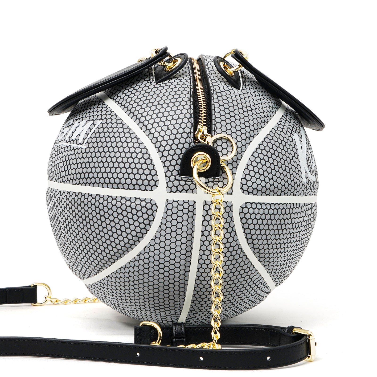 Kuangmi Reflektierende Basketballtasche aus PU-Leder (Größe 7)