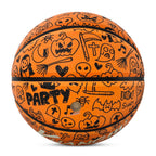 Kuangmi 2026 Halloween Basketball Größe 7 (29,5 Zoll) LED-Graffiti-Design