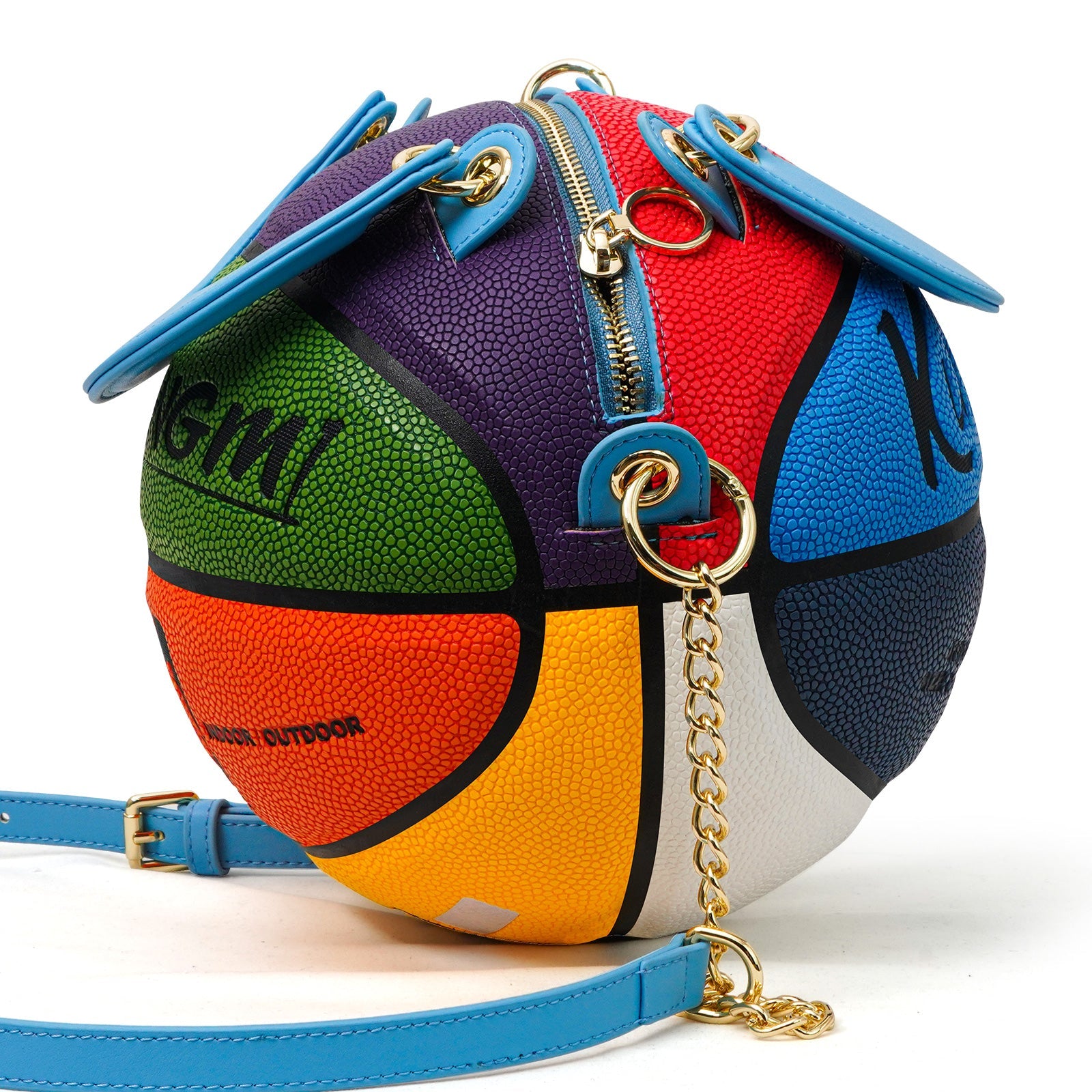 Kuangmi 8-Farben-Basketballtasche aus echtem Basketball, Größe 5/7