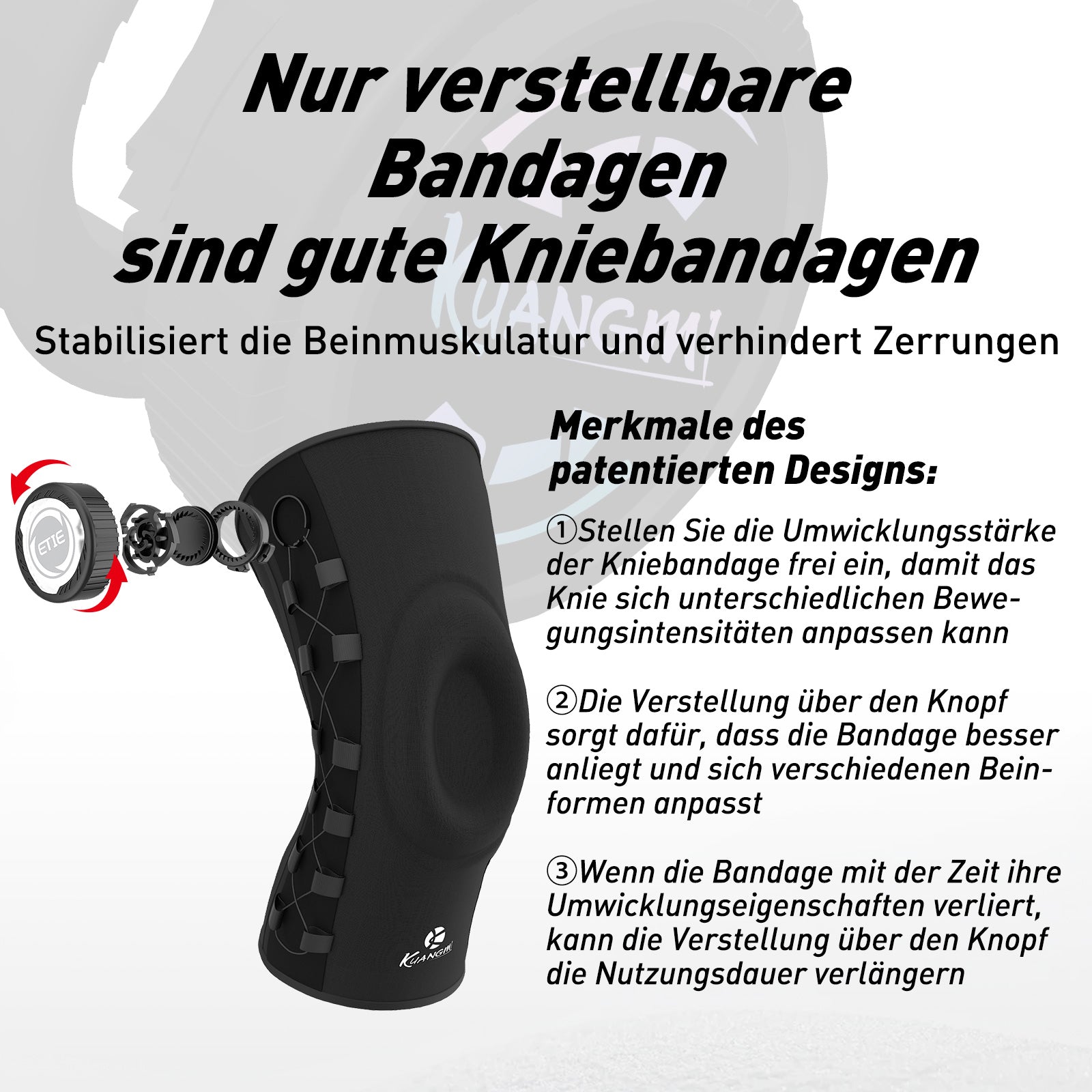 Kuangmi® Intelligente Kniebandage aus LYCRA