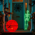 Kuangmi 2026 Halloween Basketball Größe 7 (29,5 Zoll) LED-Graffiti-Design