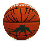 Kuangmi Leuchtender Kürbis Halloween Basketball, Größe 7, Hygroskopisches PU