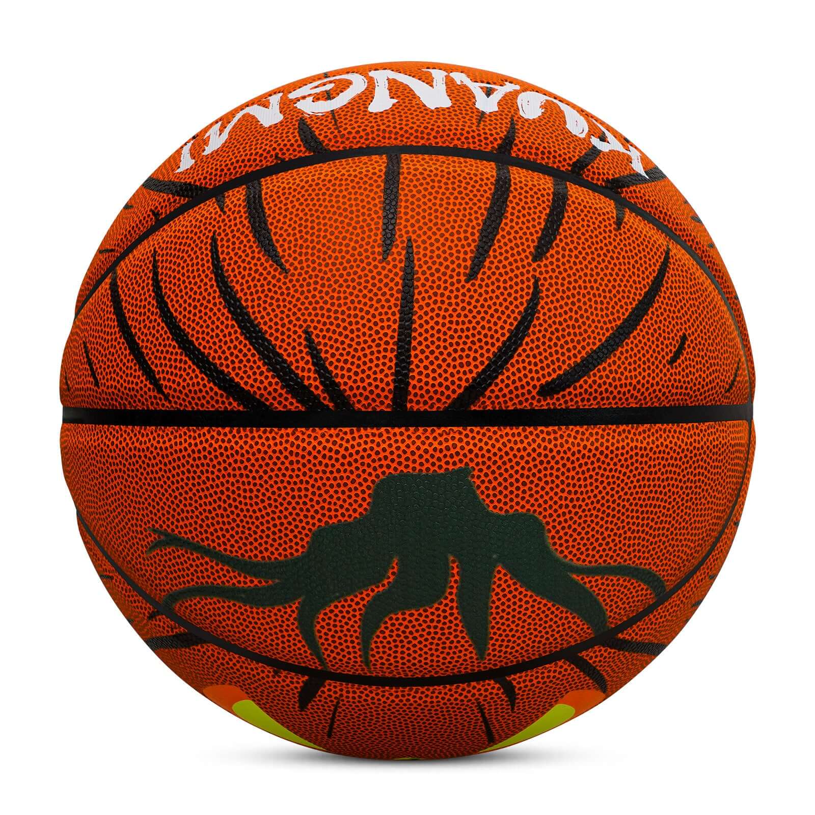 Kuangmi Leuchtender Kürbis Halloween Basketball, Größe 7, Hygroskopisches PU