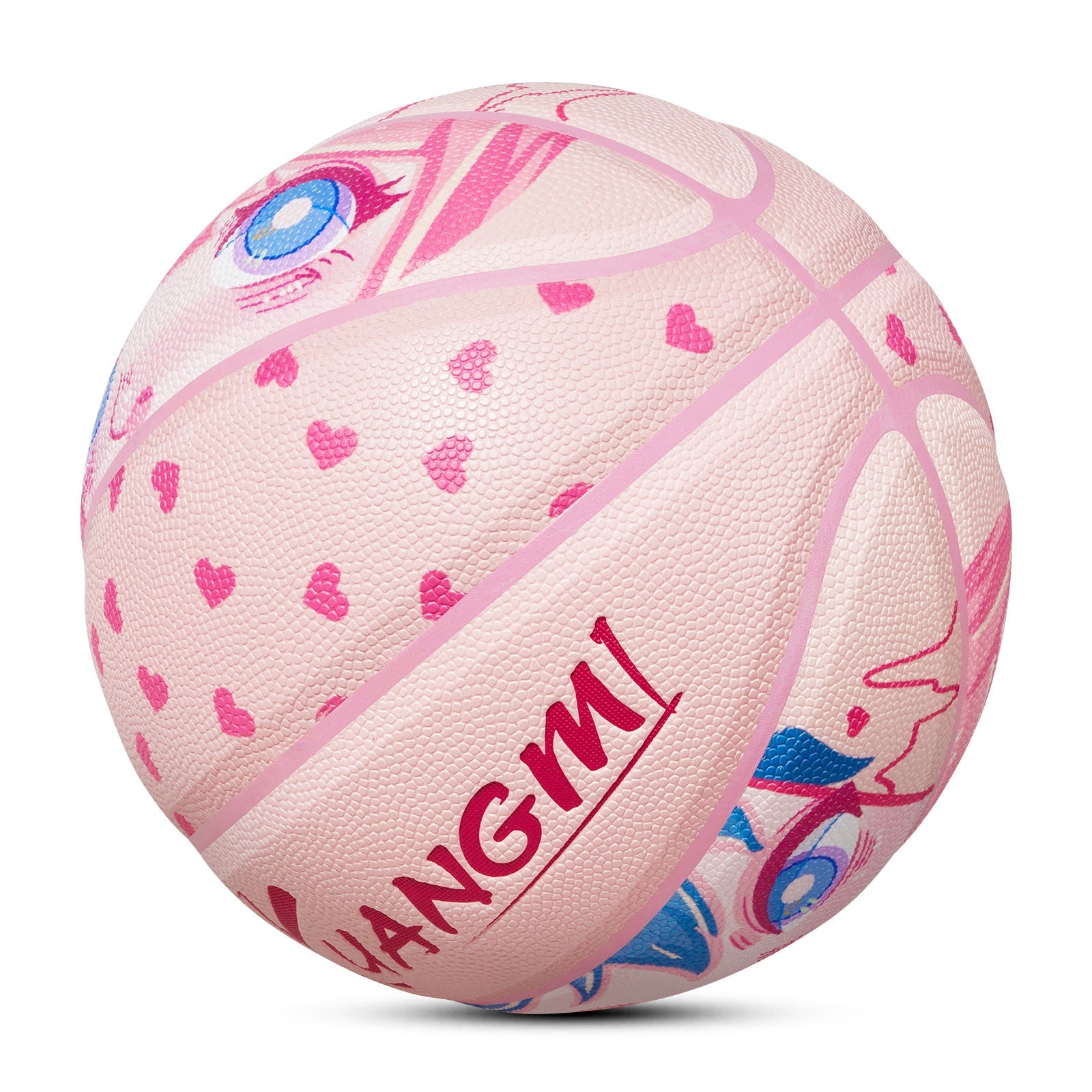 Kuangmi Pink Anime Muster Basketball Größe 7 (29,5 Zoll)