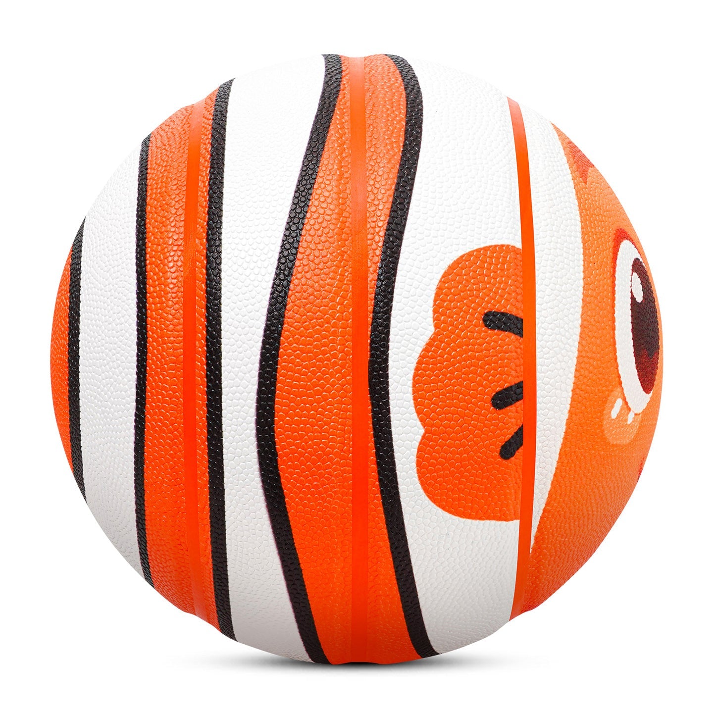 Kuangmi Kinder Clownfish Basketball, Größe 5 (27,5"), Hygroskopisches PU Leder
