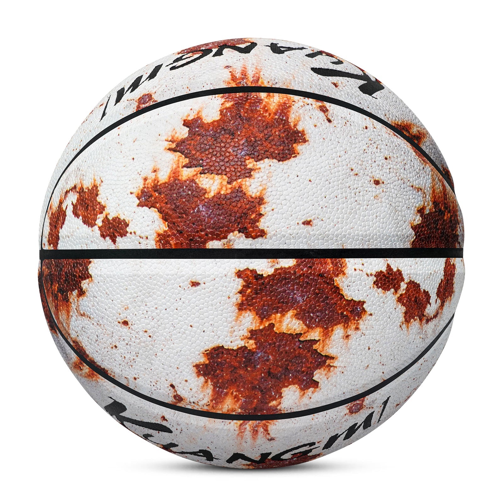 Kuangmi Basketball mit Rost-Optik, hygroskopisches PU-Leder, Geschenkidee, Größe 7 (29,5 Zoll)