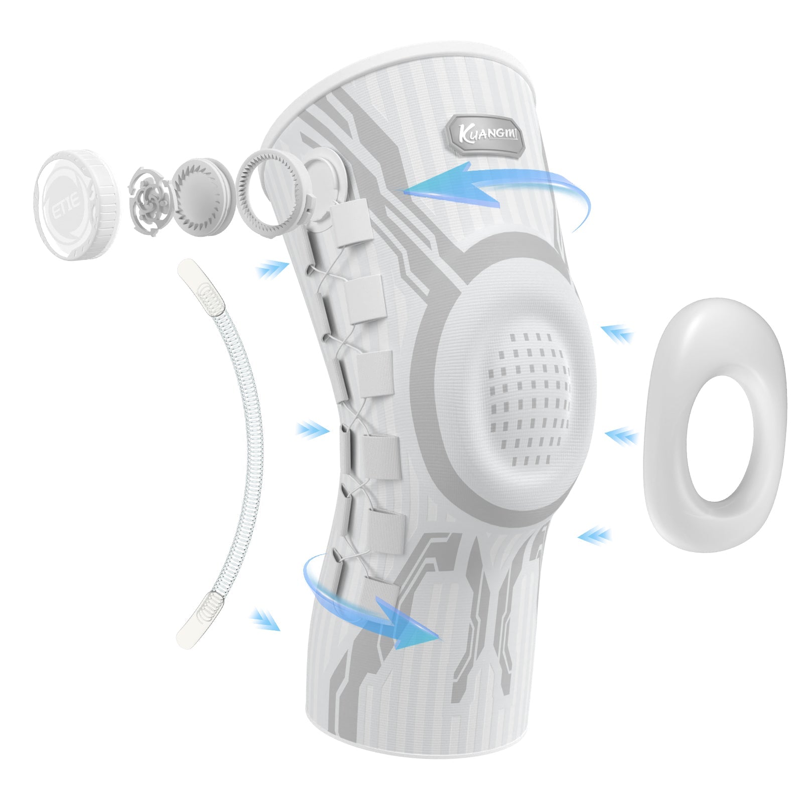 Kuangmi® Intelligente Kniebandage – Standard (ETIE-Drehknopf)