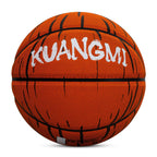 Kuangmi Leuchtender Kürbis Halloween Basketball, Größe 7, Hygroskopisches PU