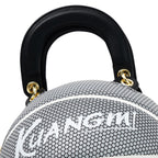 Kuangmi Reflektierende Basketballtasche aus PU-Leder (Größe 7)