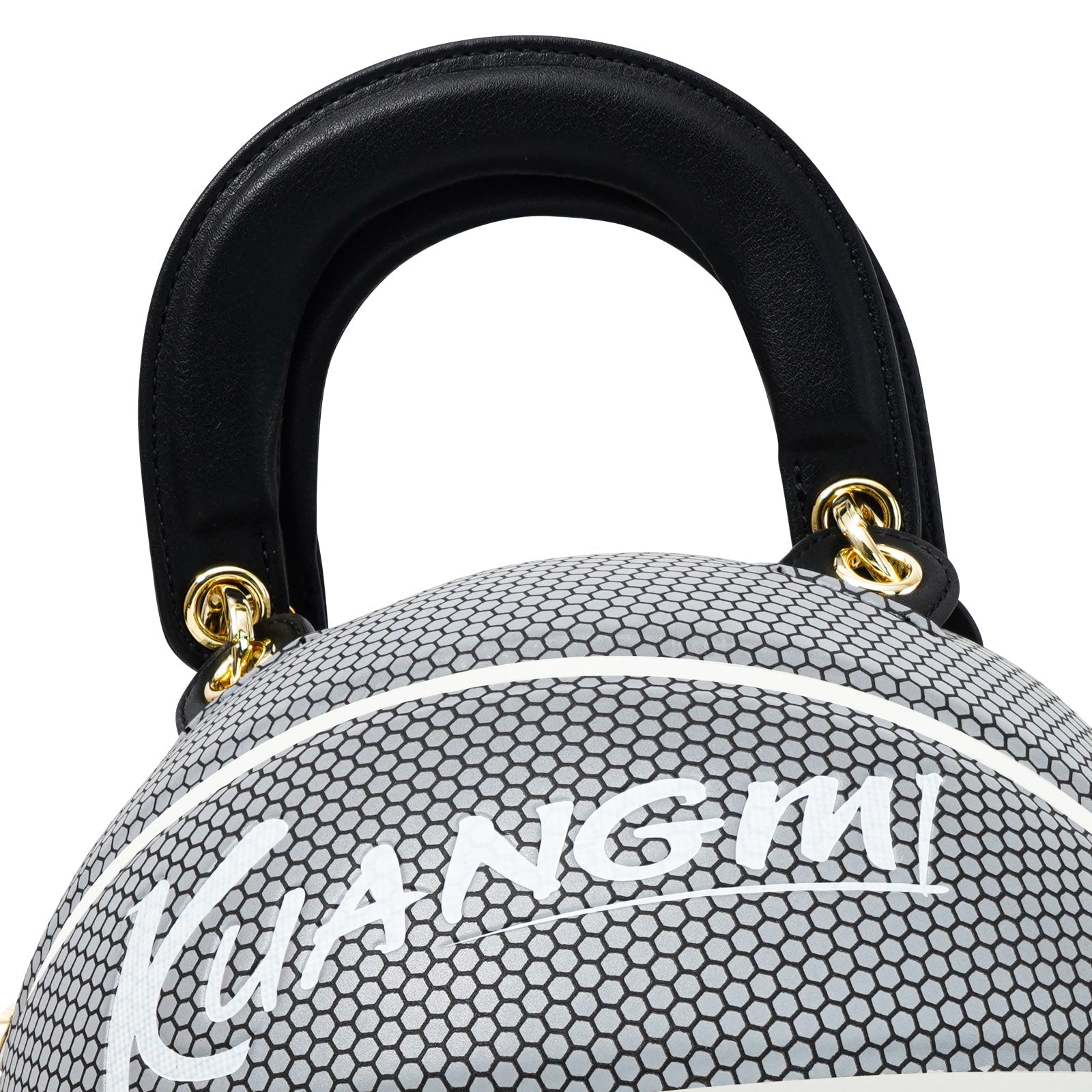 Kuangmi Reflektierende Basketballtasche aus PU-Leder (Größe 7)