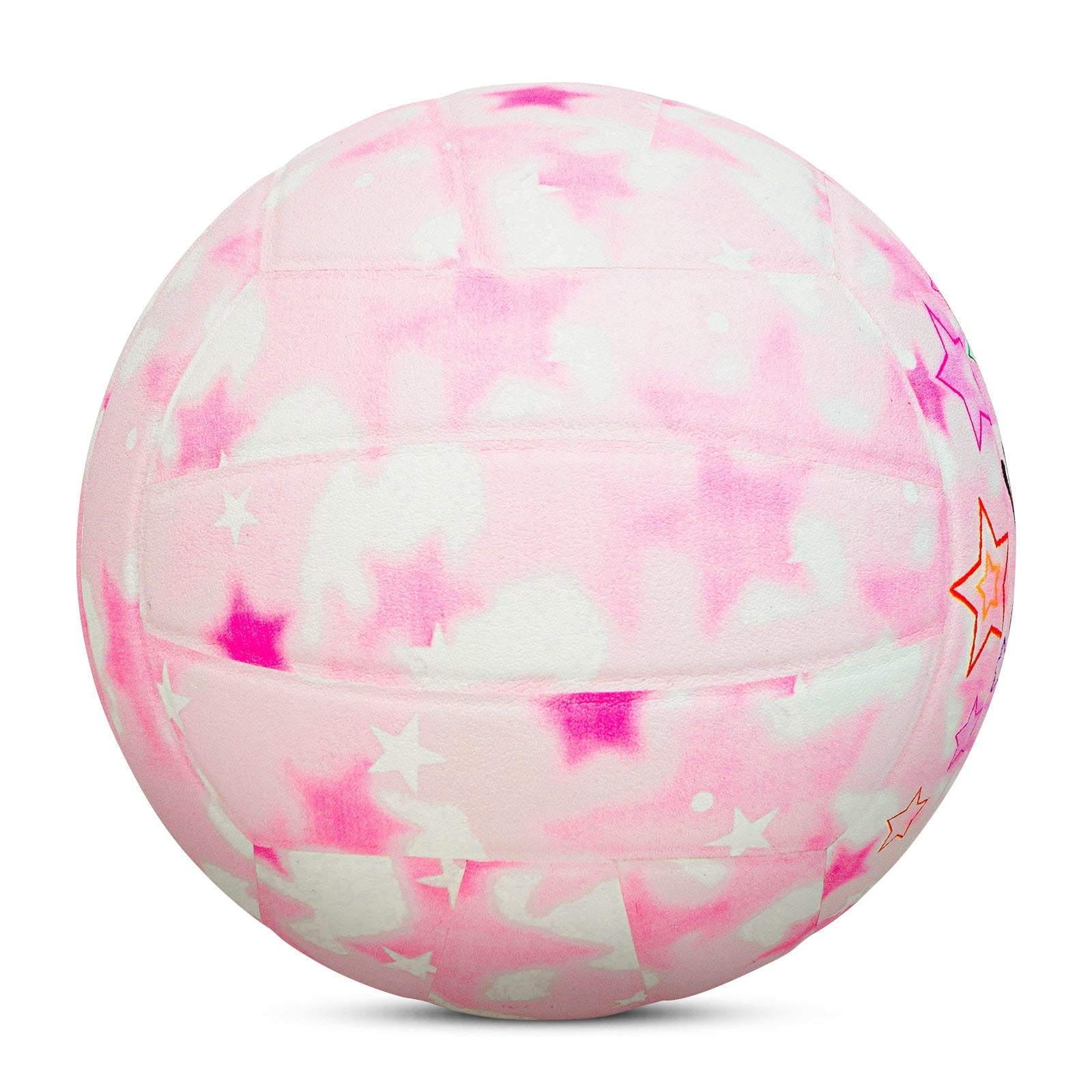Kuangmi Rosa Smiley Volleyball – Größe 5, PU Oberfläche