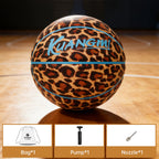 Kuangmi Leopardmuster Basketball (Größe 7) Hygroskopisches PU