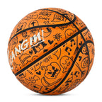 Kuangmi 2026 Halloween Basketball Größe 7 (29,5 Zoll) LED-Graffiti-Design