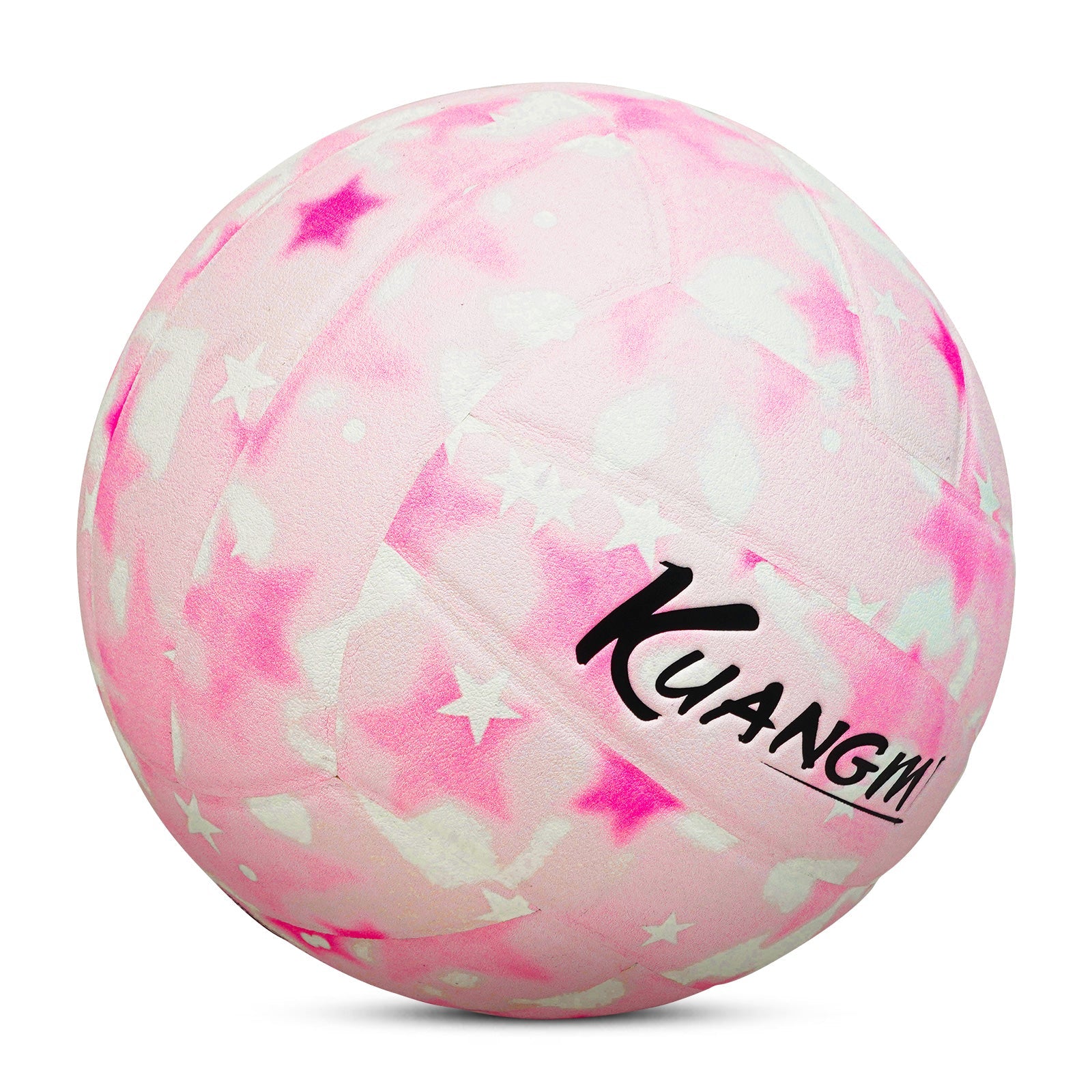 Kuangmi Rosa Smiley Volleyball – Größe 5, PU Oberfläche