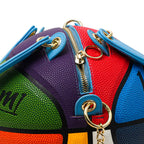 Kuangmi 8-Farben-Basketballtasche aus echtem Basketball, Größe 5/7