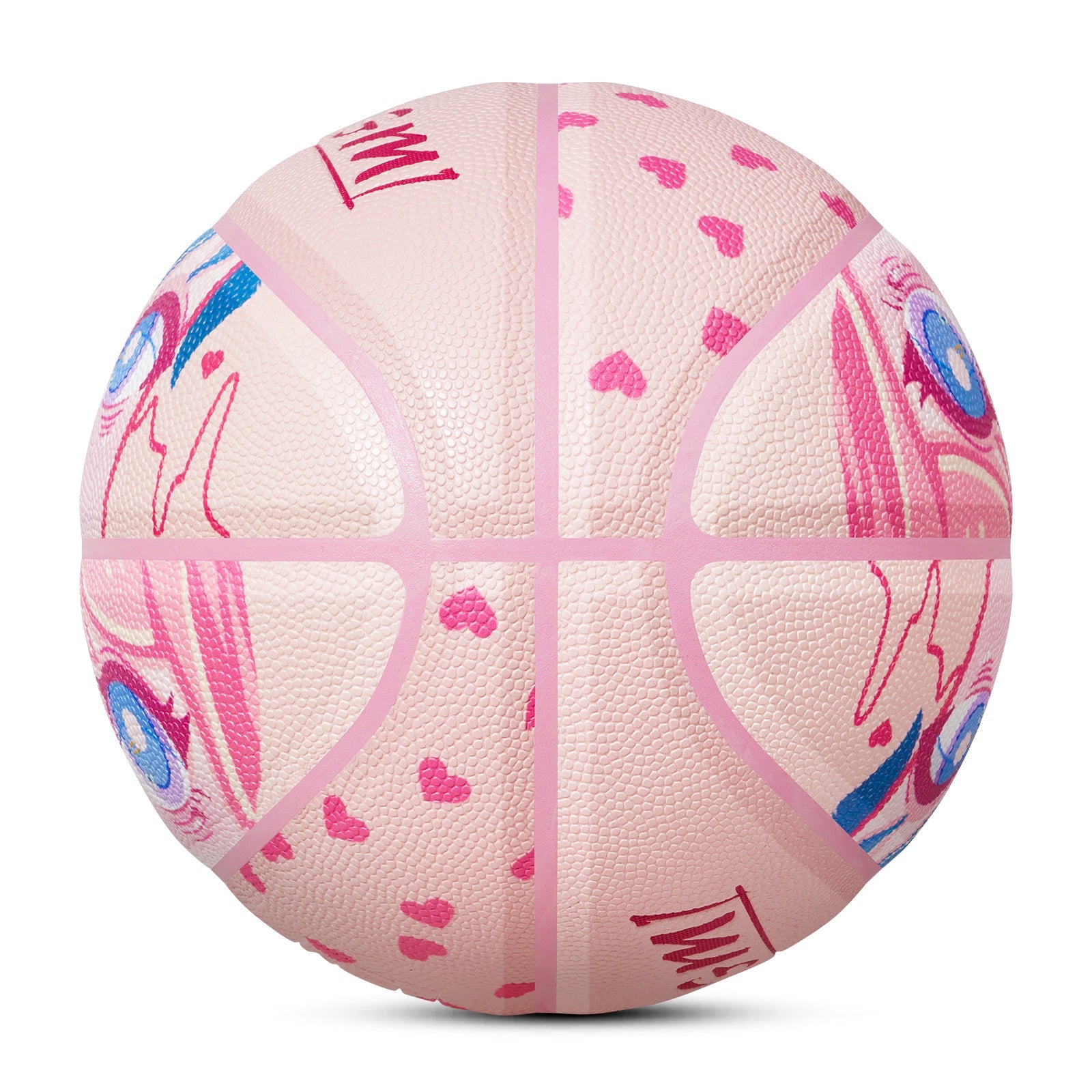 Kuangmi Pink Anime Muster Basketball Größe 7 (29,5 Zoll)
