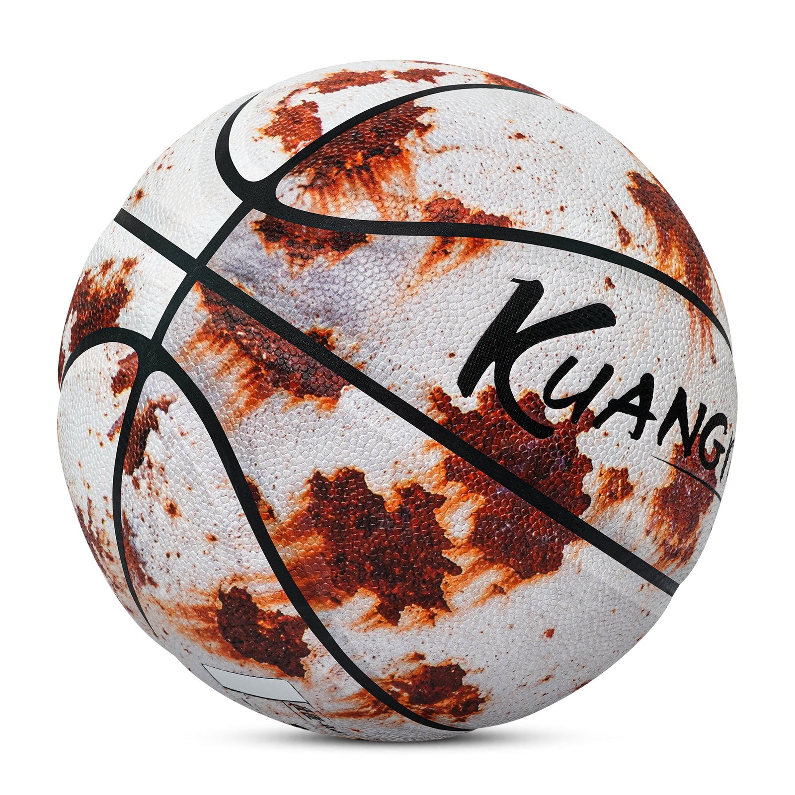 Kuangmi Basketball mit Rost-Optik, hygroskopisches PU-Leder, Geschenkidee, Größe 7 (29,5 Zoll)