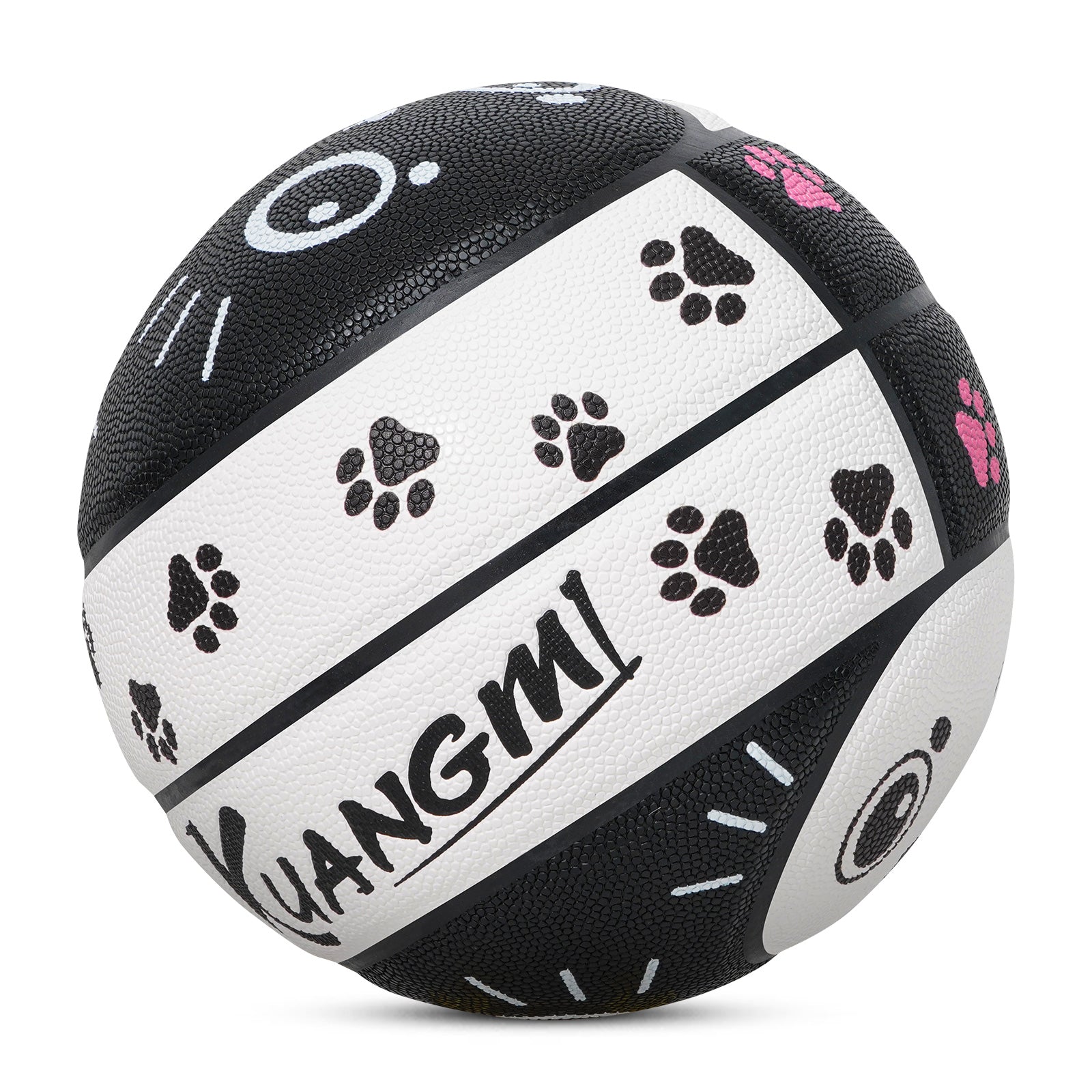 Kuangmi PU Basketball mit Katzenmotiven – Größe 7 (29,5"), Indoor & Outdoor