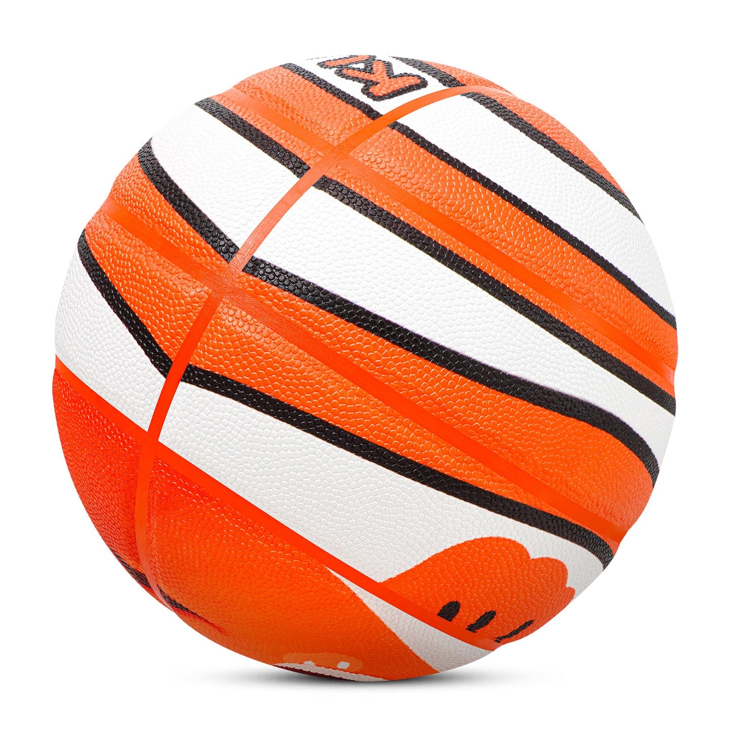 Kuangmi Kinder Clownfish Basketball, Größe 5 (27,5"), Hygroskopisches PU Leder