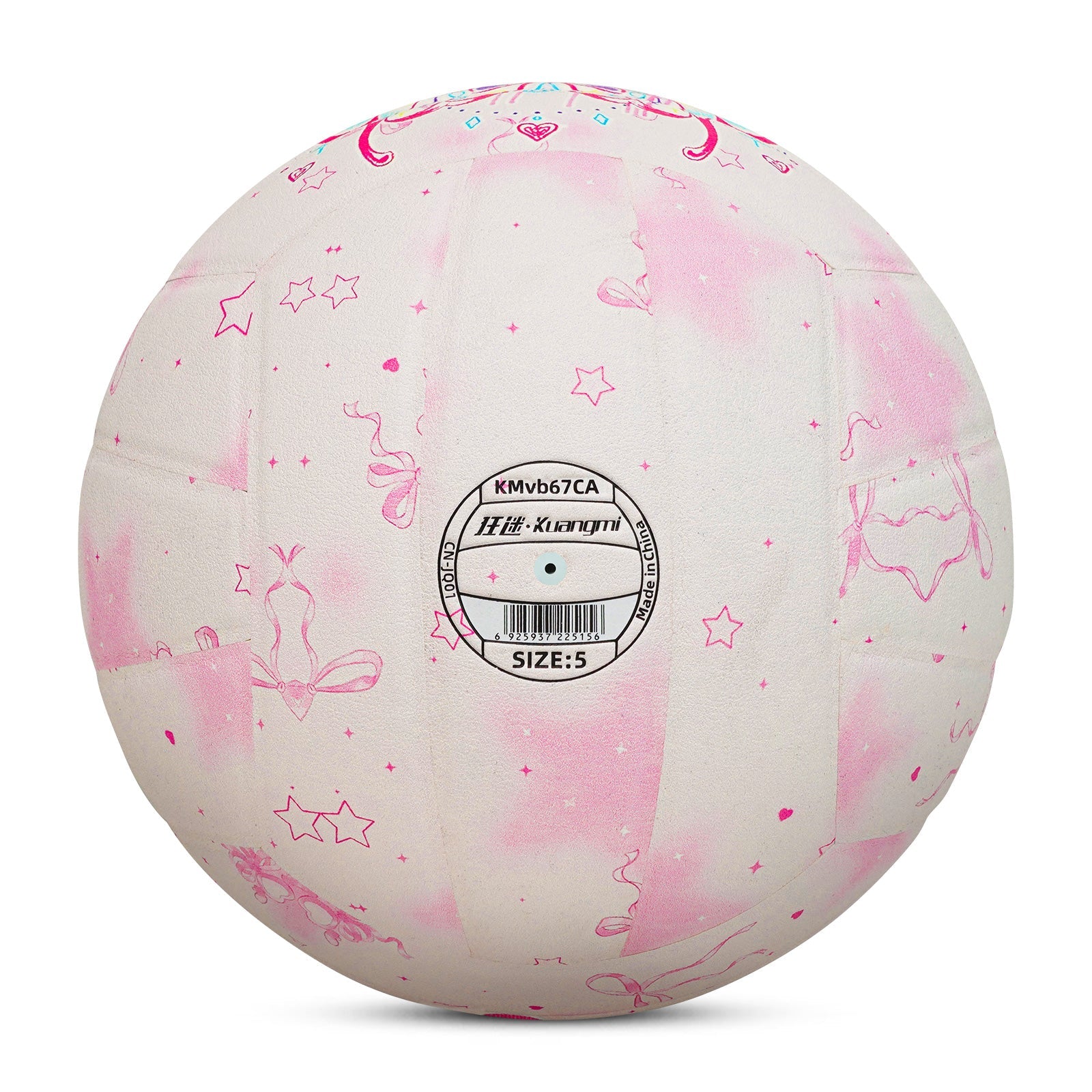 Kuangmi Rosa Schmetterling Volleyball Größe 5 PU Oberfläche
