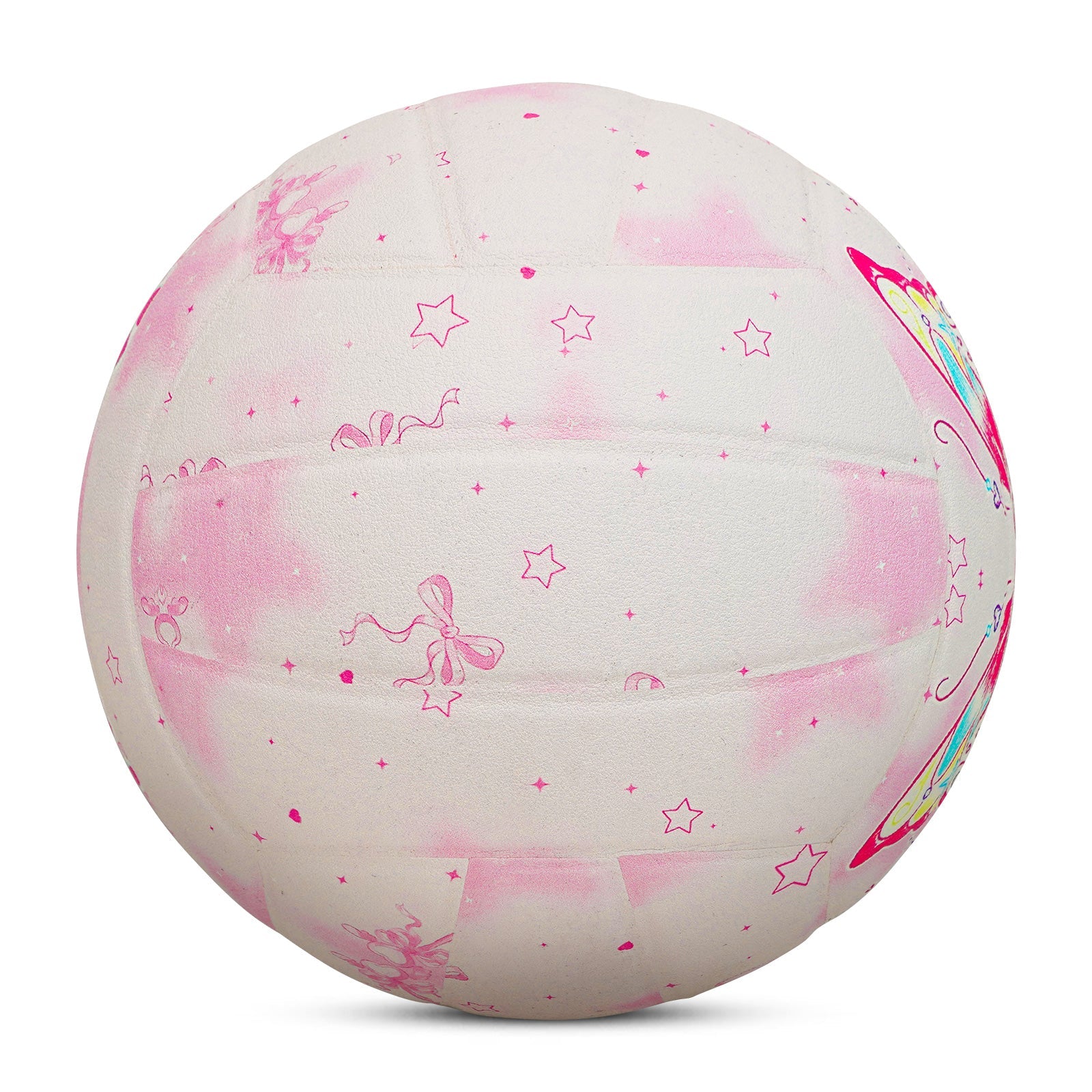 Kuangmi Rosa Schmetterling Volleyball Größe 5 PU Oberfläche