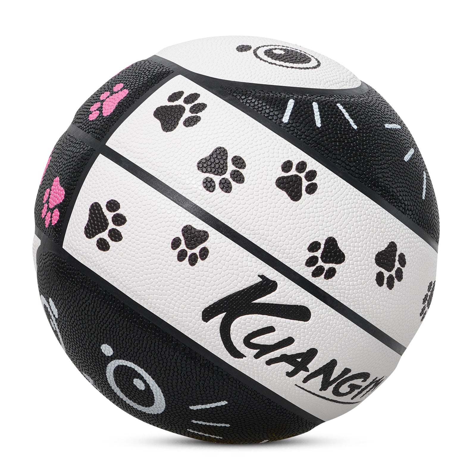 Kuangmi PU Basketball mit Katzenmotiven – Größe 7 (29,5"), Indoor & Outdoor
