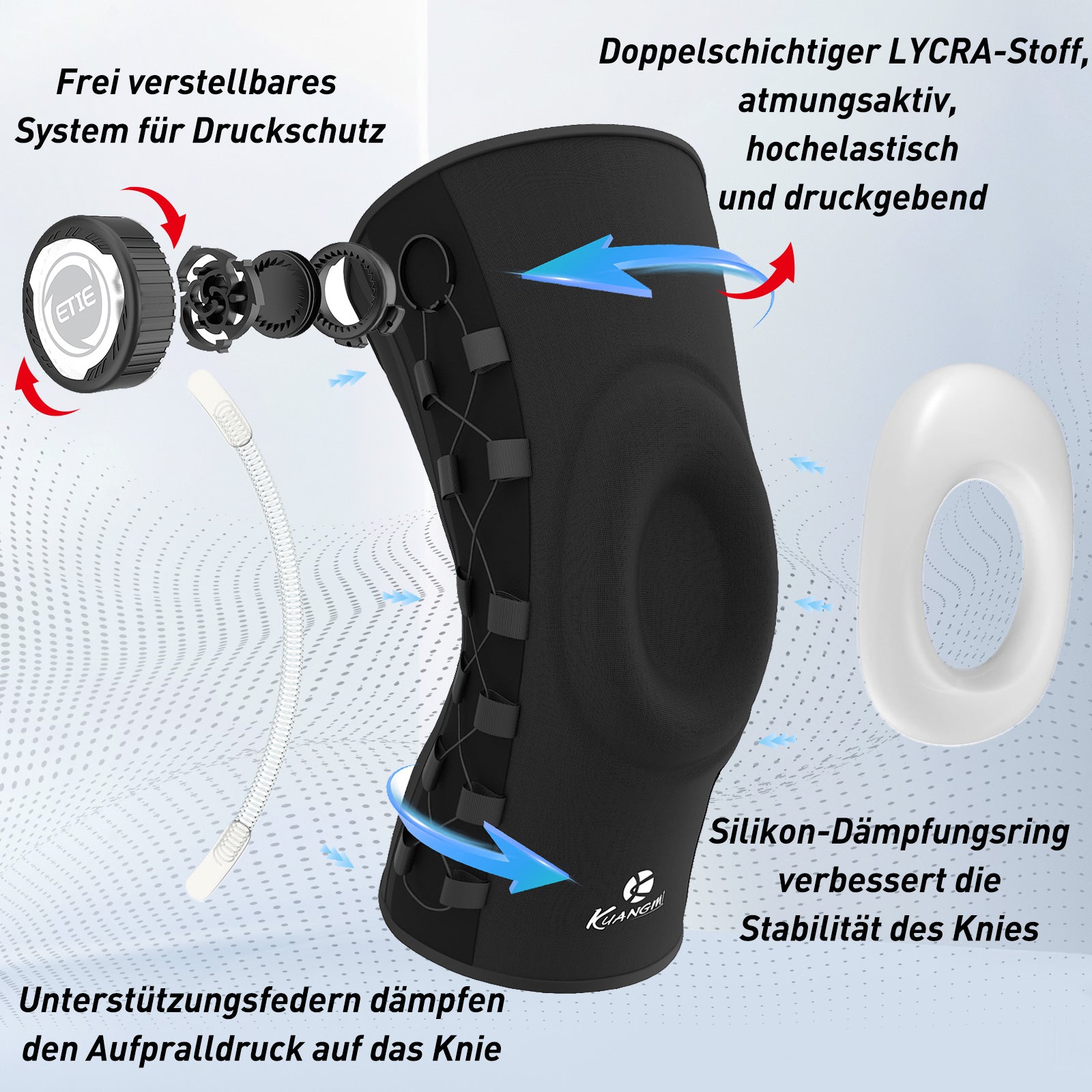 Kuangmi® Intelligente Kniebandage aus LYCRA