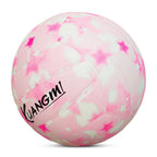 Kuangmi Rosa Smiley Volleyball – Größe 5, PU Oberfläche