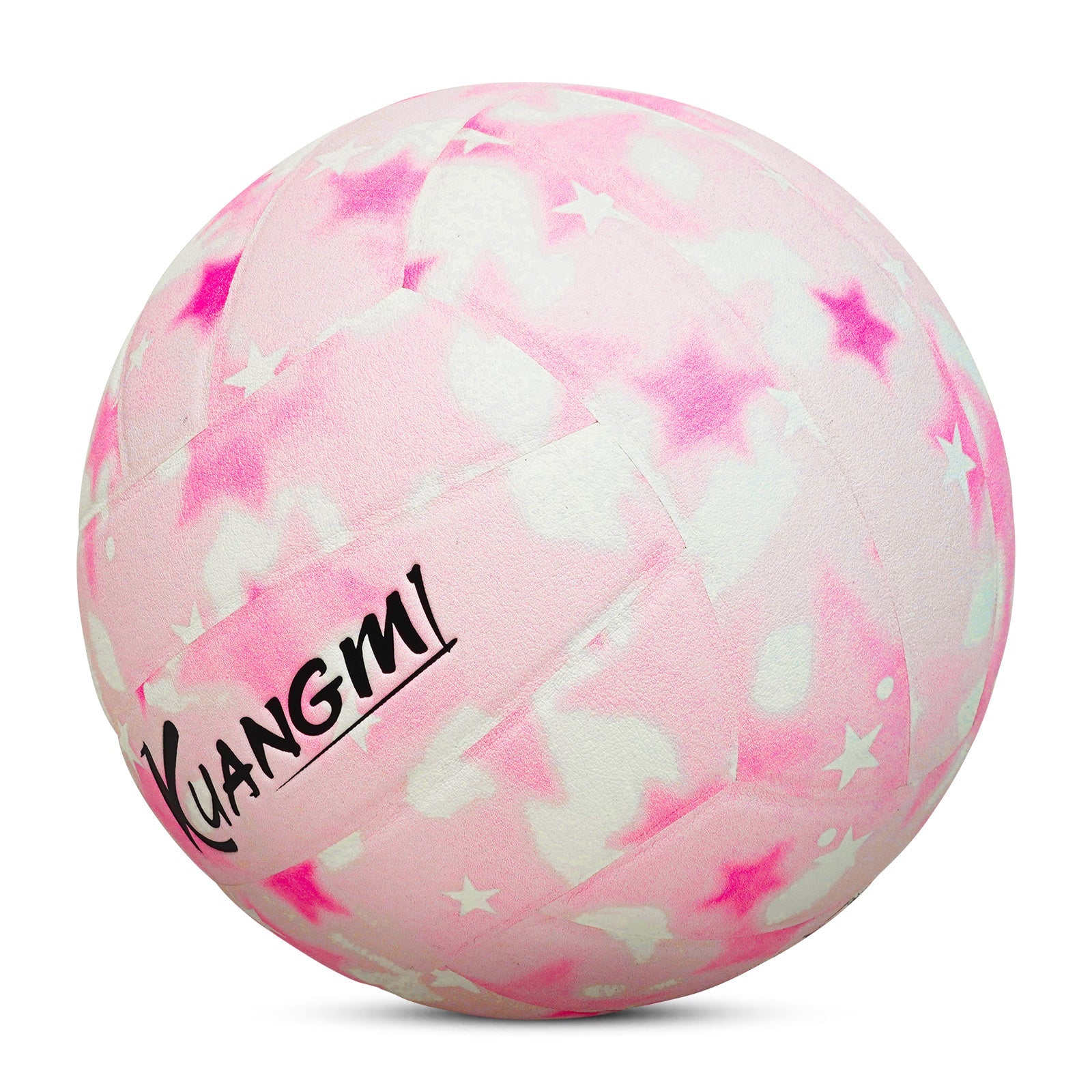 Kuangmi Rosa Smiley Volleyball – Größe 5, PU Oberfläche