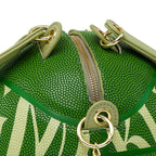 Kuangmi Minimalistische grüne Basketballtasche Handtasche Größe 7